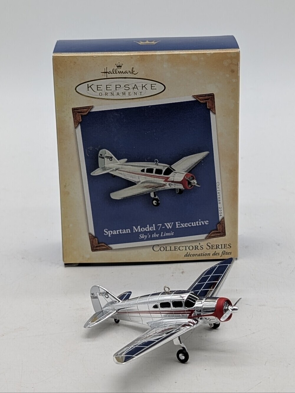 Hallmark 2004 Sky's The Limit Spartan Model 7-W Executive Plane Ornament #8 MIB